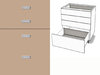 Unterschränke 4-Schubladen TANDEMBOX Vollauszug Softclose eingelassener Griff 100-120cm