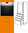 Hochschrank 4-Schubladen Herd/Micro METALBOX 154cm hoch Softclosing